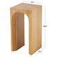 Maple and Jade Cutout Arch End Table in Brown, , large