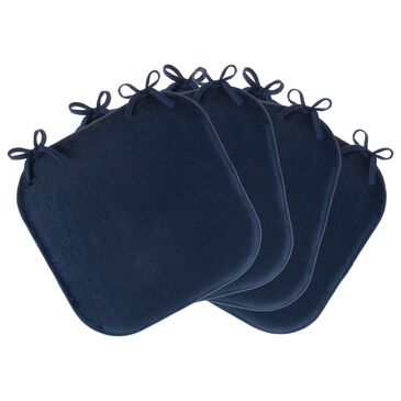 Timberlake Plush Chair Cushion in Navy (Set of 4), , large