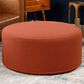 Jaxx Candler Boucle Fabric Ottoman in Terra Cotta, , large