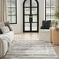 Nourison Glitz GLZ10 Cream and Grey 5"3" x 7"3" Area Rug, , large