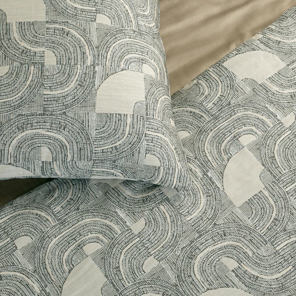 Ann Gish Lugano 3-Piece King Comforter Set in Charcoal and Pumice, , large