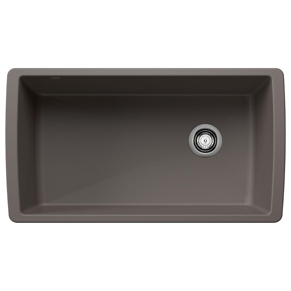 Blanco Diamond 33.5" Super Single Bowl Kitchen Sink in Volcano Gray, , large