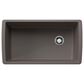 Blanco Diamond 33.5" Super Single Bowl Kitchen Sink in Volcano Gray, , large