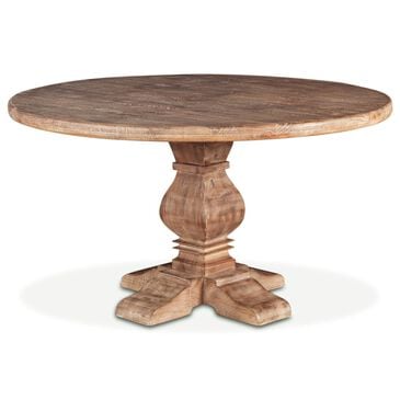 Home Trends & Design San Rafael 48" Round Dining Table in Antique Oak - Table Only, , large