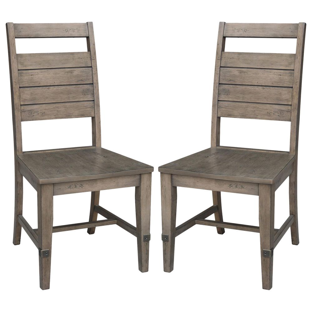 International Concepts Farmhouse Chic Side Chair in Brindle (Set of 2), , large
