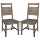 International Concepts Farmhouse Chic Side Chair in Brindle (Set of 2), , large