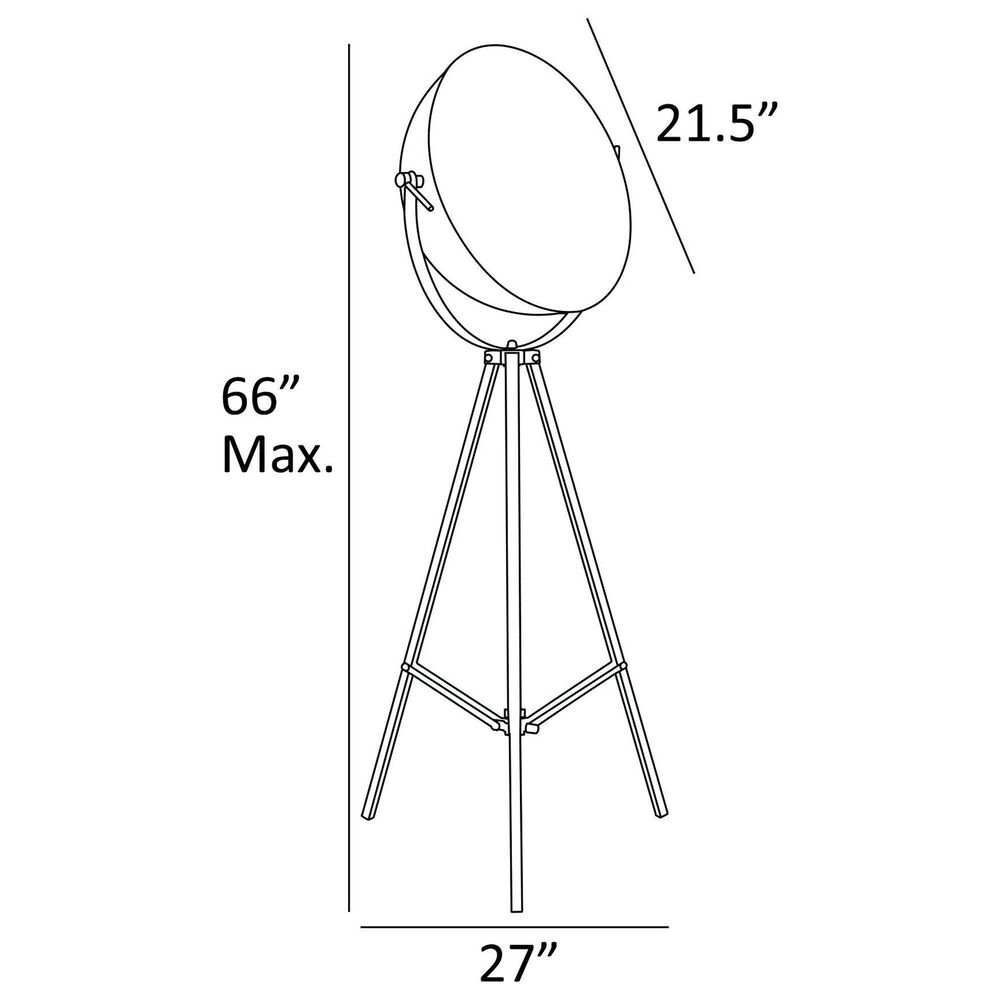 Lite Source Gothard Floor Lamp in Black, , large