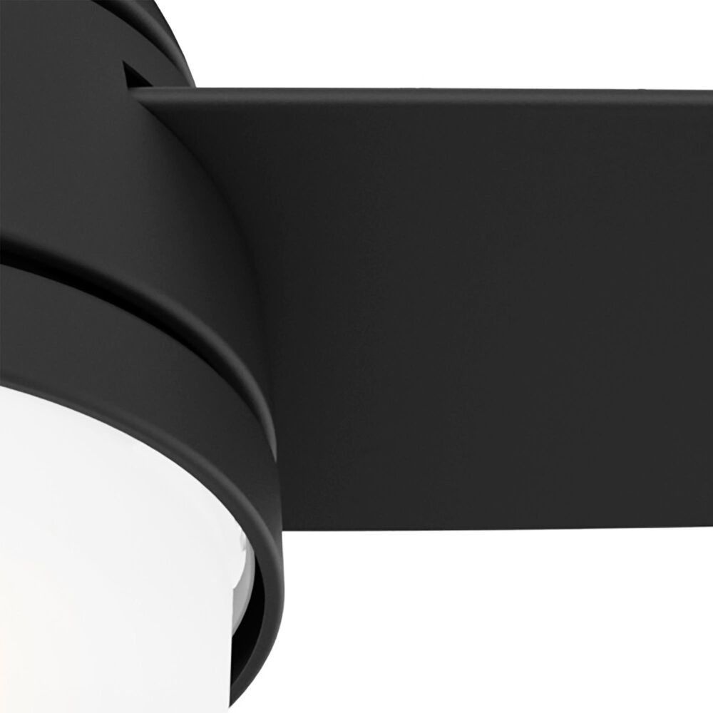 Hunter Midtown 48&quot; Ceiling Fan with LED Lights in Matte Black, , large