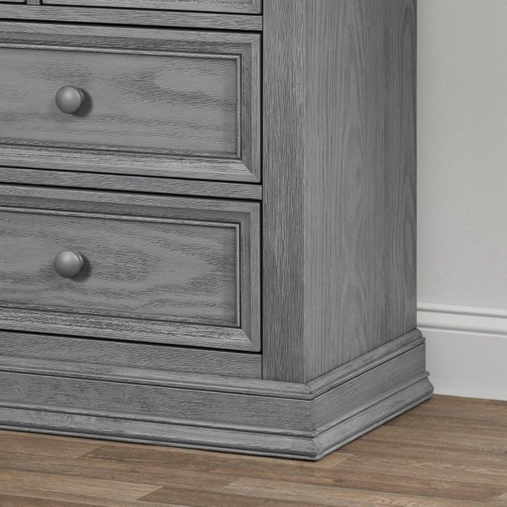 Oxford Baby Glenbrook 2-Piece Nursery Set with 4- In- 1 Crib and Dresser in Graphite Gray, , large