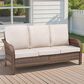 Hearth and Haven Outdoor PE Wicker Sofa with Deep Seat Cushions in Beige, , large