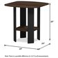 HOMLUX End Table in Columbia Walnut and Black (Set of 2), , large
