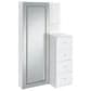 Mayberry Hill Vancouver Floor Mirror with Storage in White, , large