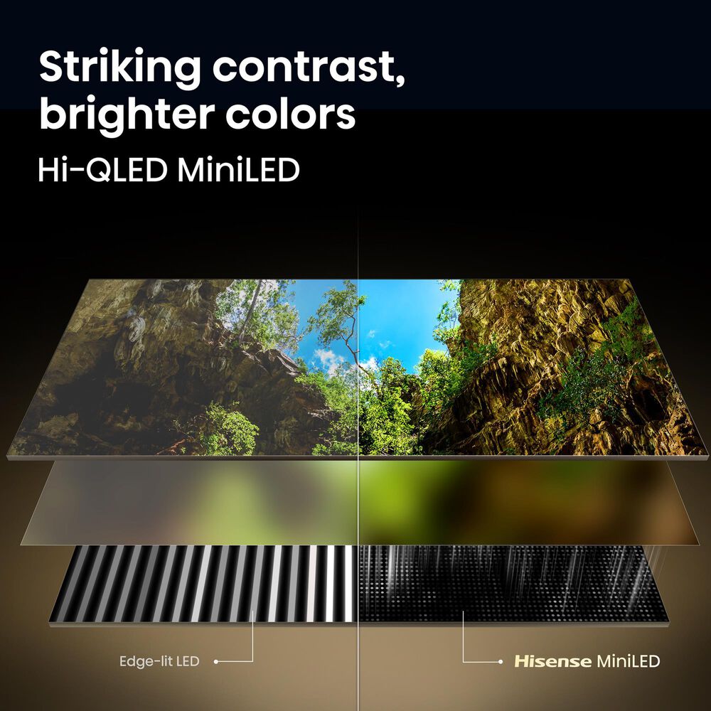 Hisense 100" Class U6 Pro Series Mini-LED ULED 4K in Black - Smart Fire TV, , large