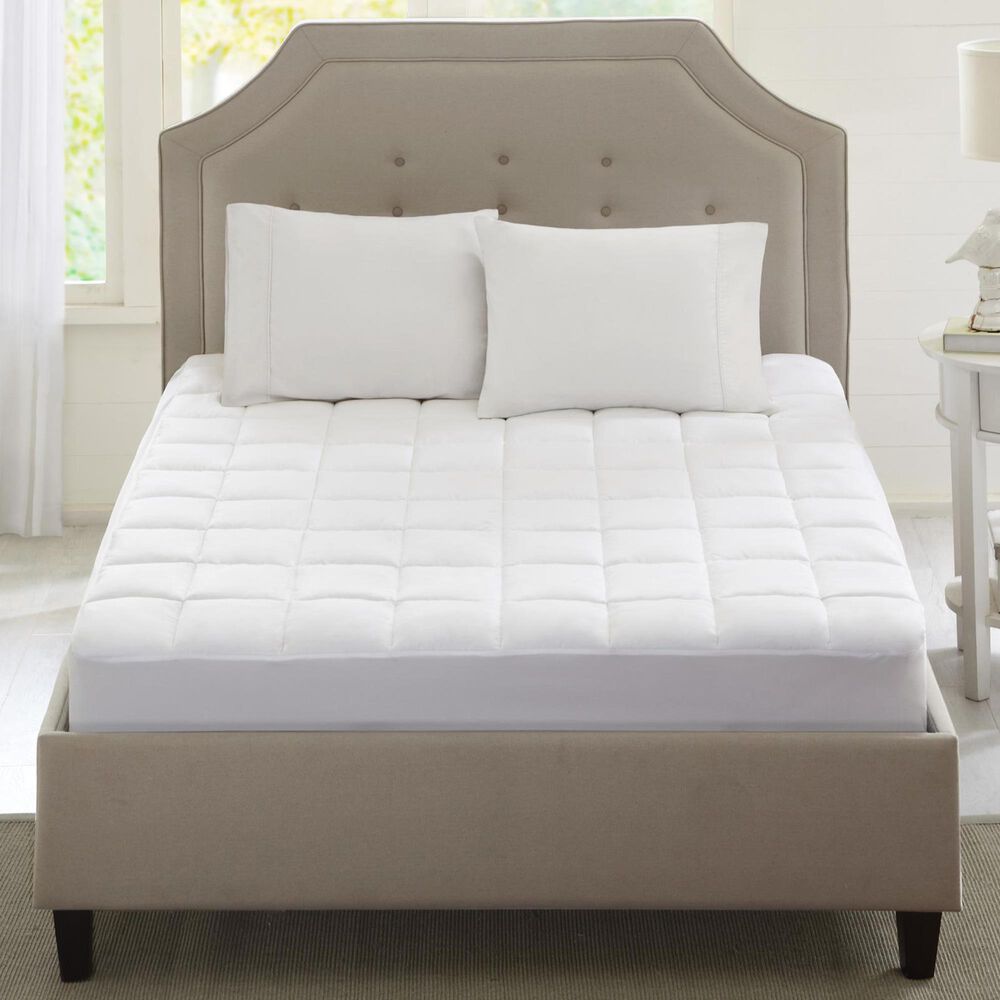 Hampton Park Highline Queen 3M Microfiber Mattress Pad in White, , large