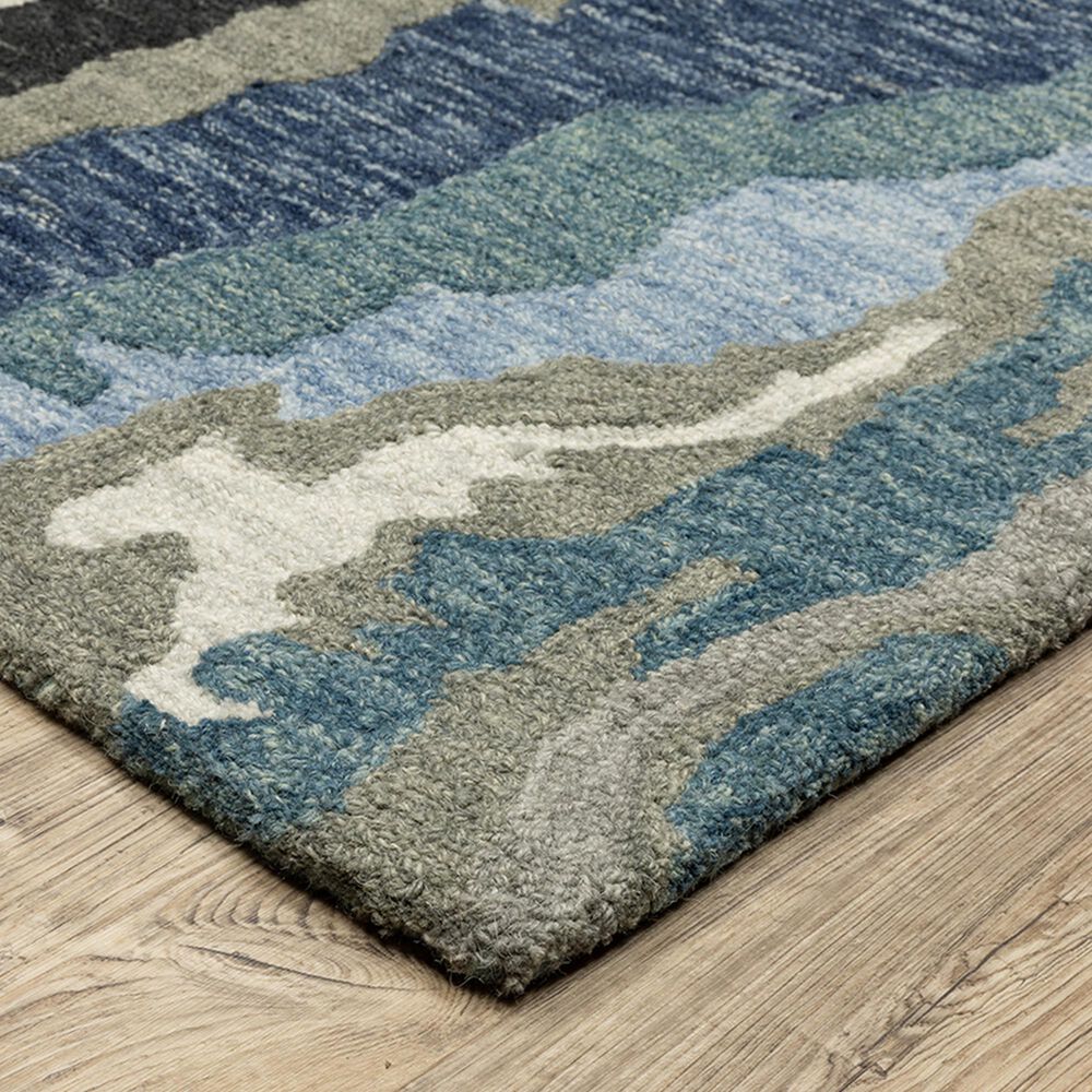 Oriental Weavers Kipton 5&#39; x 8&#39; Grey and Blue Area Rug, , large