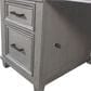 Riva Ridge Caraway 66" Executive Desk in Aged Slate and Brown, , large