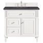 James Martin Vanities Lorelai 36" Single Vanity in Bright White with 3 cm Charcoal Soapstone Quartz Top, , large