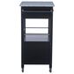 Linon Home Decor Mitchell Kitchen Cart in Black and Grey, , large