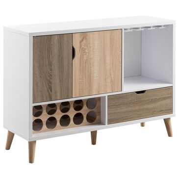 Furniture of America Arroyo Buffet in White, Oak and Sand, , large