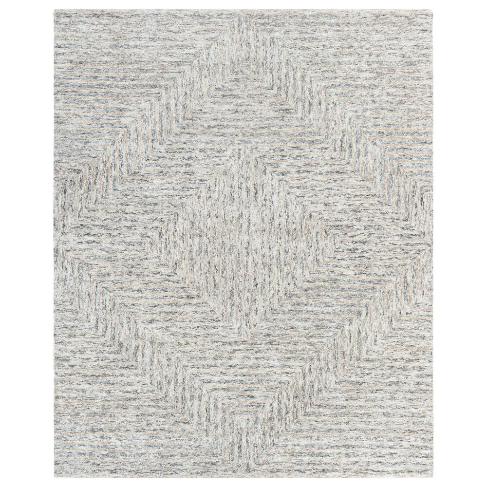 Surya Falcon Light Gray, Taupe and Dark Brown 8" x 10" Area Rug, , large