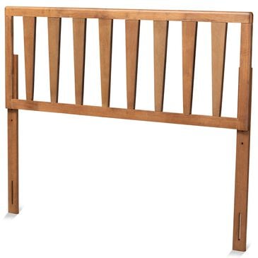 Baxton Studio Duncan King Slat Headboard in Ash Walnut, , large
