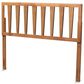 Baxton Studio Duncan King Slat Headboard in Ash Walnut, , large