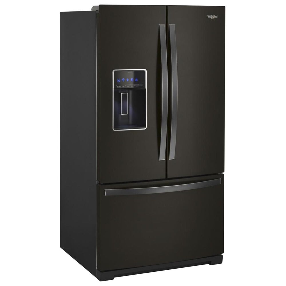 Whirlpool 27 Cu. Ft. 36&quot; French Door Refrigerator in Black Stainless, , large