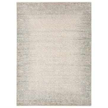 Karastan Solitude Mandawa 6"7" x 9"6" Cream Dark Grey Area Rug, , large