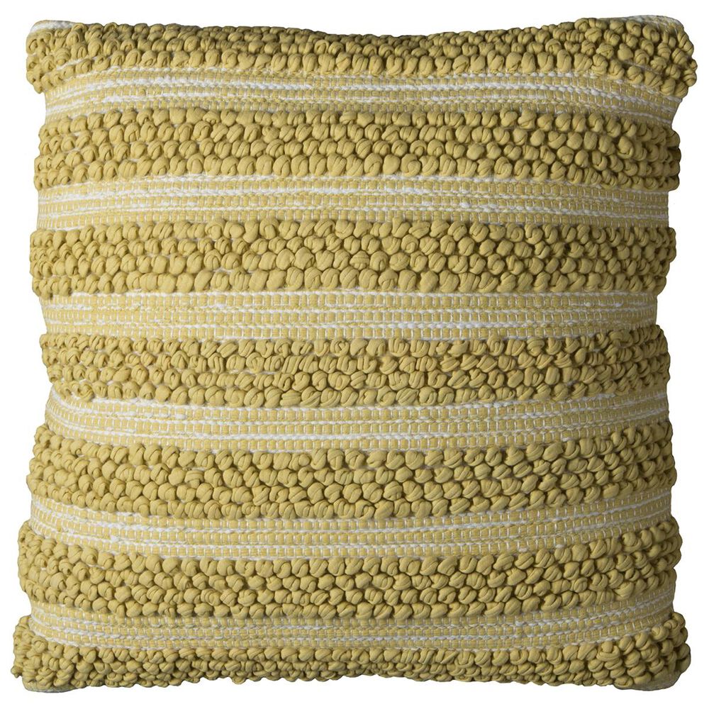 Rizzy Home 20" x 20" Pillow Cover in Yellow with White, , large