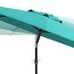 CorLiving 10" UV & Wind Resistant Patio Umbrella in Turquoise Blue, , large