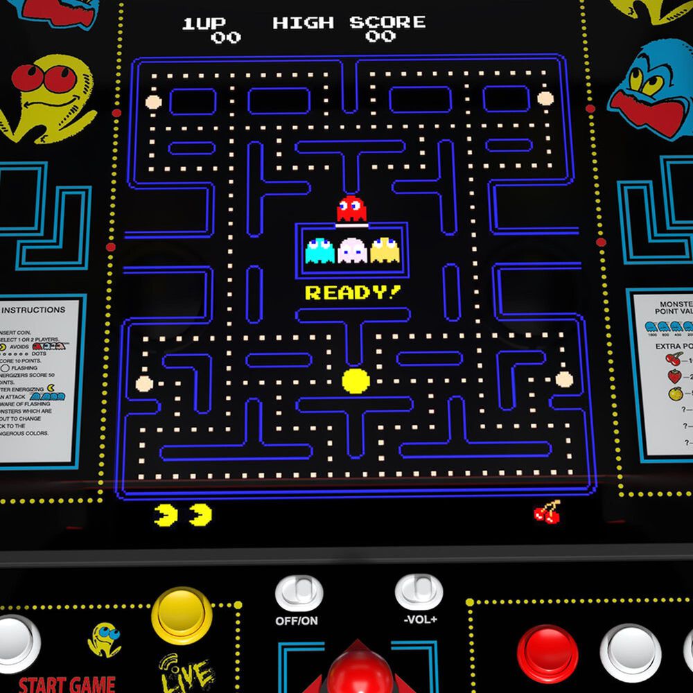 Arcade1Up Pac-Man Deluxe Arcade Game in Yellow, , large