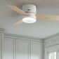 Hunter Minimus Low Profile 44" Ceiling Fan with LED Light in Fresh White, , large