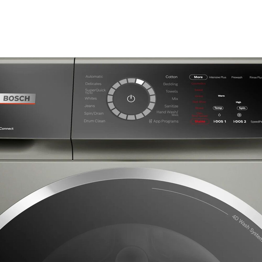 Bosch 800 Series 2.4 Cu. Ft. Front Load Compact Washer in Pearl Steel, , large