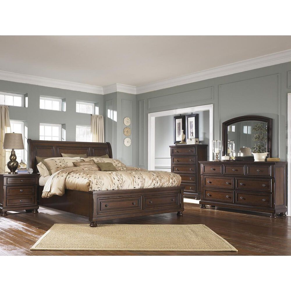 Millenium Porter 5 Drawer Chest in Rustic Brown, , large