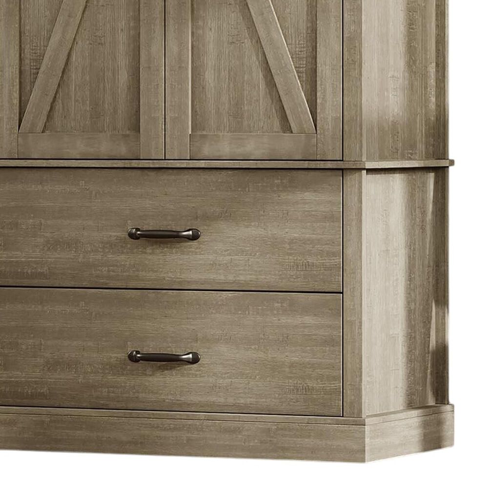 GARVEE 65" Kitchen Pantry Cabinet in Gray, , large