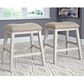 Ashley Skempton Upholstered Counter Stool in Distressed White and Light Brown (Set of 2), , large