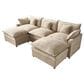 HOMLUX 107.87" Ultra-Comfort Chenille Sectional Sofa in Camel, , large