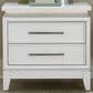 Belle Furnishings Reflections 2-Drawer Nightstand in Pearl White and Rhinestone, , large