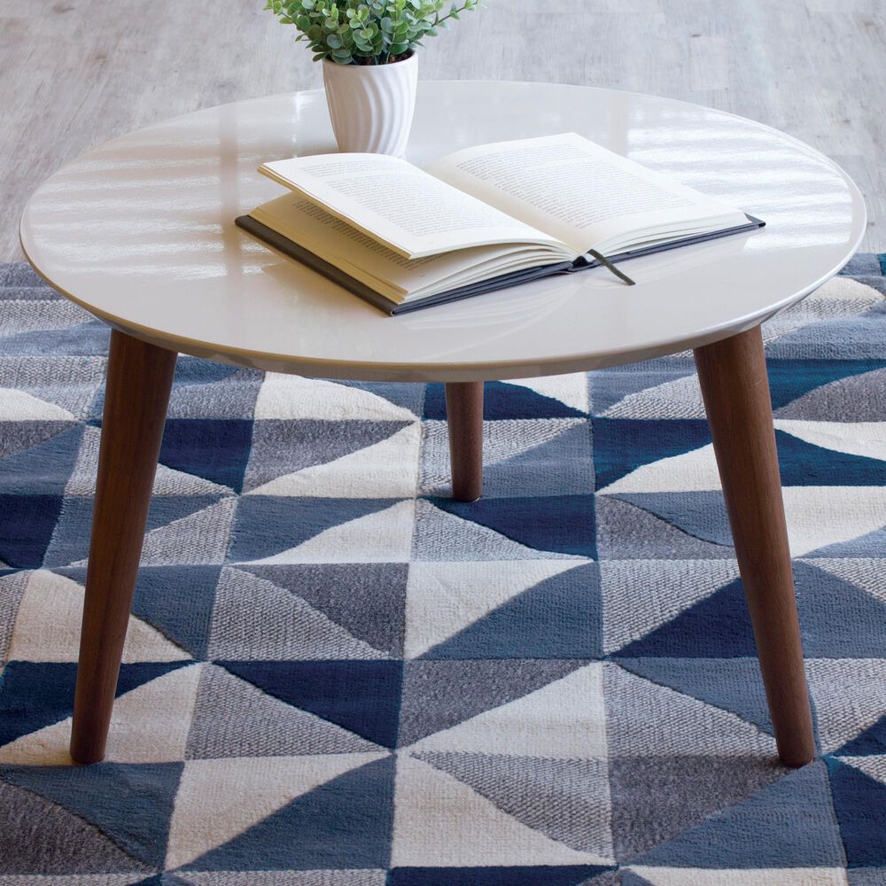 Dayton Moore 23.62" Round Coffee Table in Off White, , large