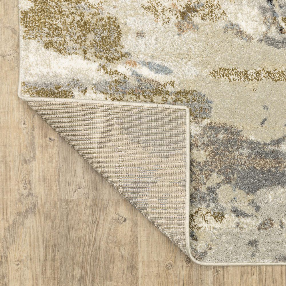ROW by Oriental Weavers Gemma Olive and Blue 6'7" x 9' Area Rug, , large