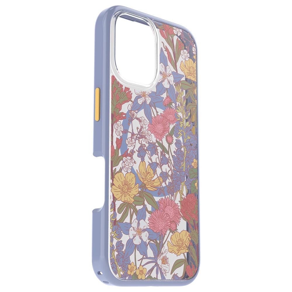 OtterBox Symmetry Series Clear Magsafe Case for Apple iPhone 16 in Floral Purple, , large