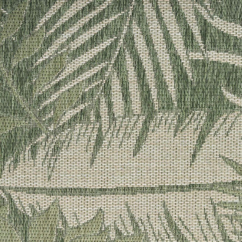 Nourison Garden Oasis GOA02 Green and Ivory 9&#39; x 12&#39; Indoor/Outdoor Area Rug, , large