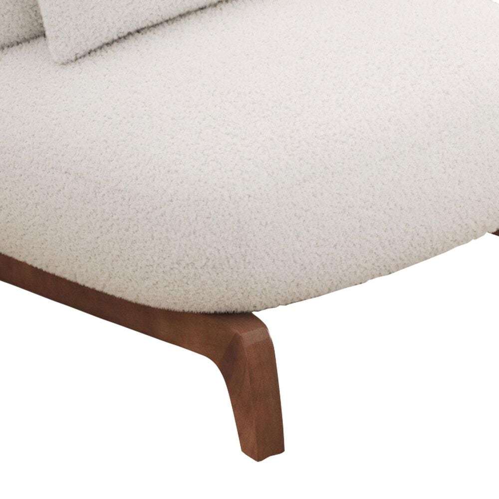 Morden Fort Cloud Boucle Armless Chair in White (Set of 2), , large