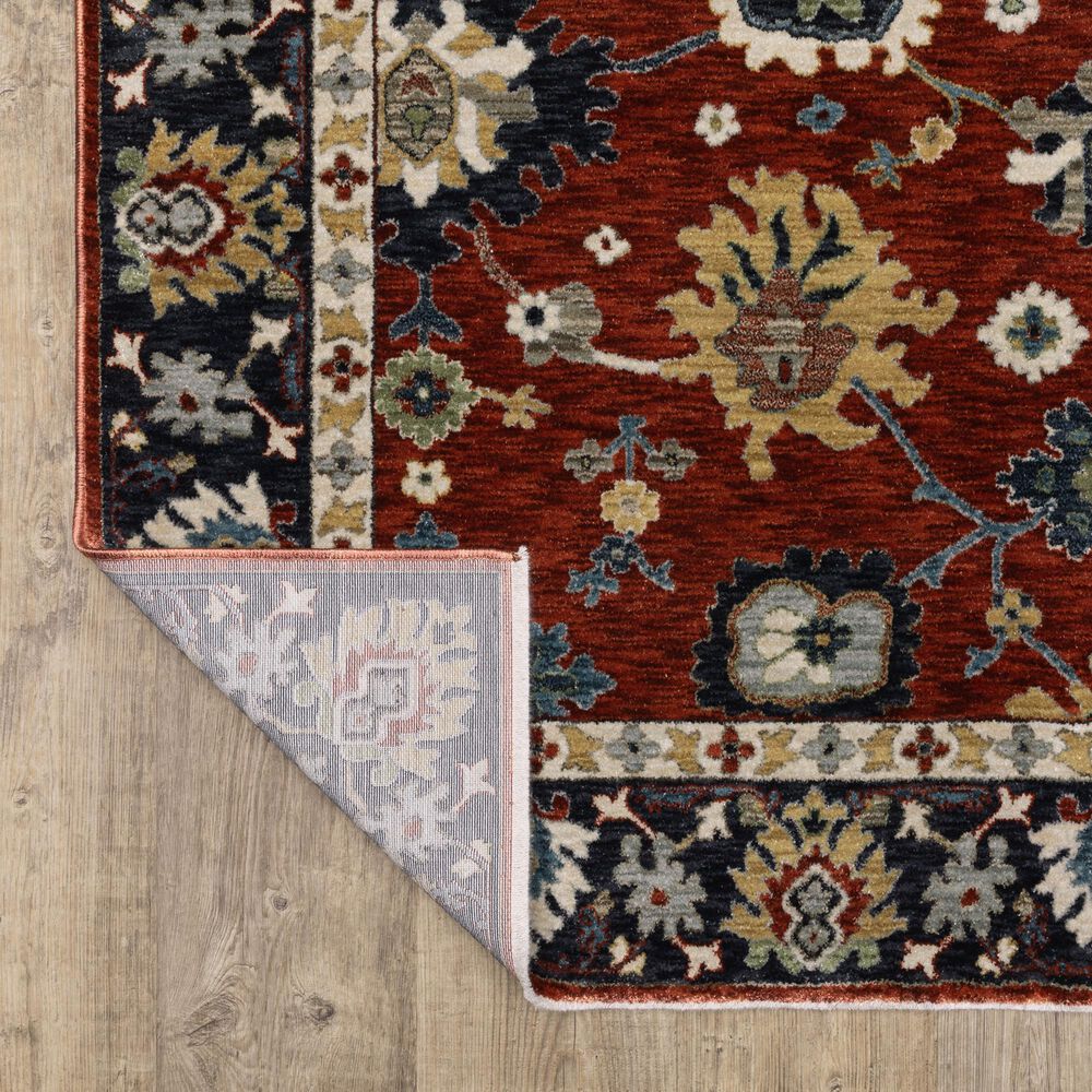 Oriental Weavers Eliana ELI12 Red and Blue 6&#39;7&quot; x 9&#39;6&quot; Area Rug, , large