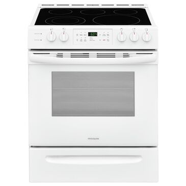 Frigidaire 30"" Front Control Freestanding Electric Range in White, , large