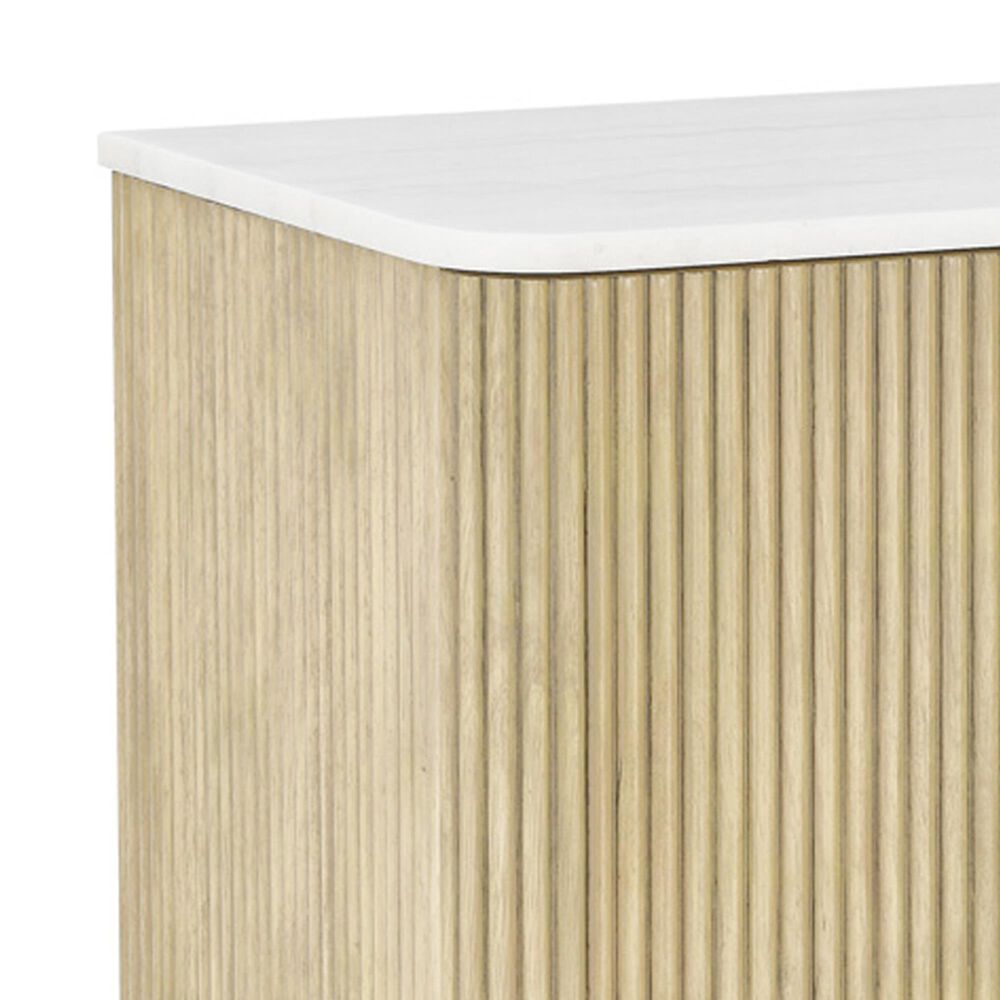 Steve Silver Vida Wine Cabinet in Blonde and White, , large