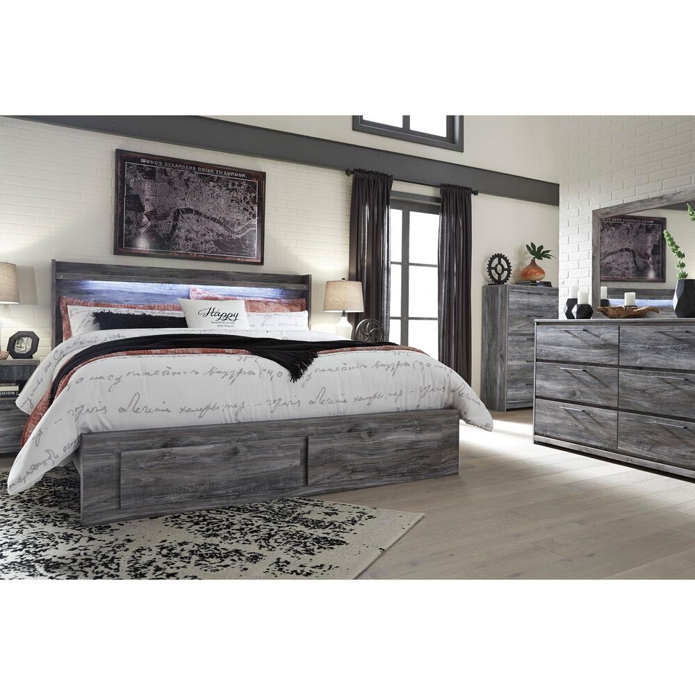 Ashley Baystorm 5-Piece King Bedroom Set in Gray, , large