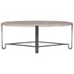 Bernhardt Sayers 48" Cocktail Table in Oil-Rubbed Bronze and White, , large
