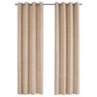 Monarch Specialties 54in x 84in Curtain Panel in Brown (Set of 2)