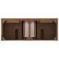 James Martin Vanities Lorelai 60" Double Vanity in Mid-Century Walnut with 3 cm White Zeus Quartz Top, , large